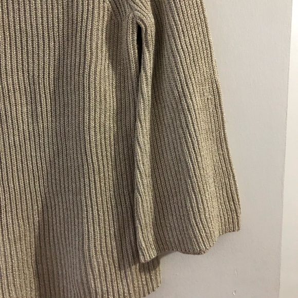 Banana Republic gold thread sweater Pullover Bell - Picture 3 of 4